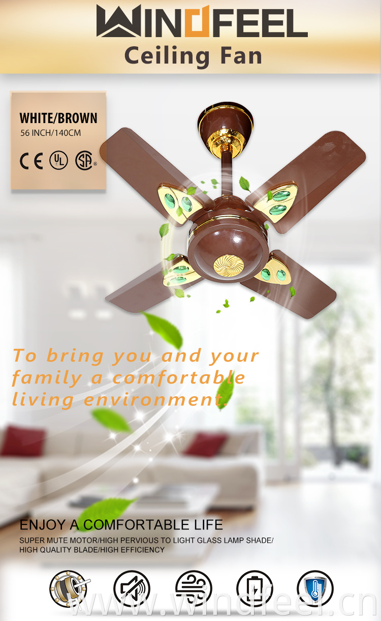 24 Inch Short Blade Ceiling Fan Metro Orient Focus Baby Small Ceiling Fan Hot Selling to Africa Market for Ghana